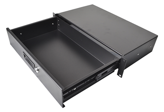 Metal Rack Drawers for Data Racks & Flight Cases with Lock 255mm Deep
